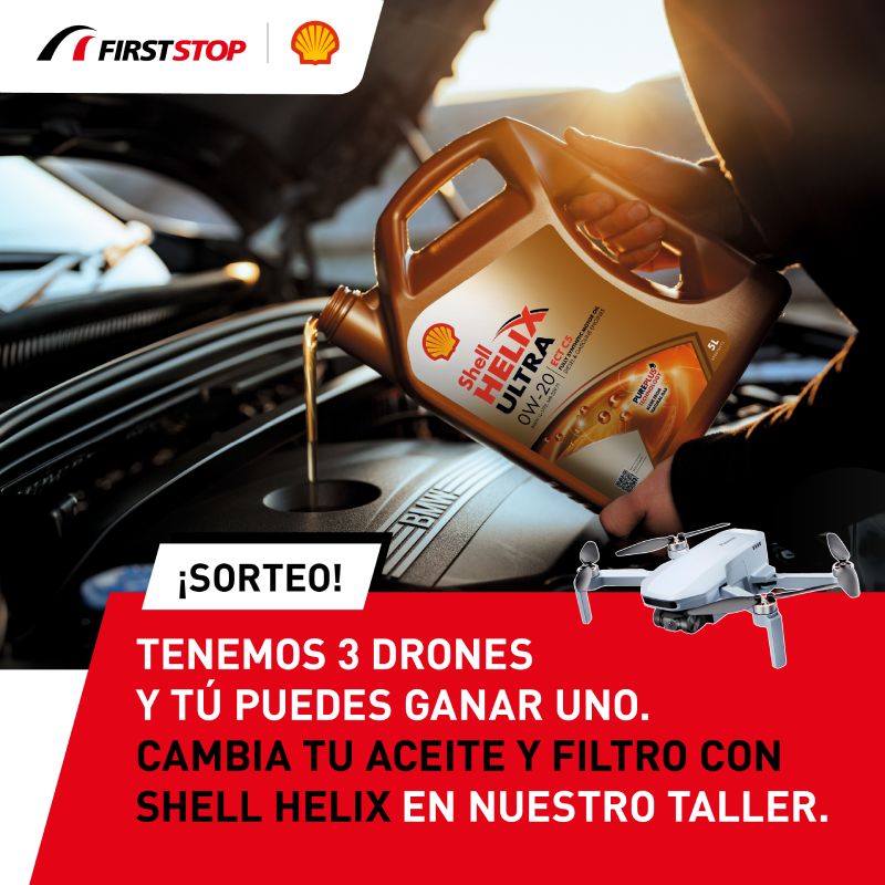 Cambia tu aceite y filtro con Shell Helix y entra en el sorteo de 3 drones