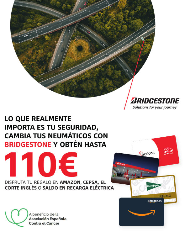 Llévate hasta 110€ al montar neumáticos Bridgestone